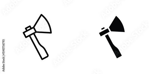 Hatchet icon concept. vector set. Eps10