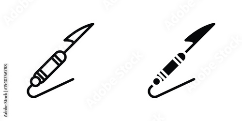 Harpoon icon concept. vector set. Eps10