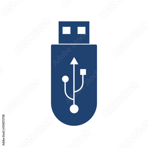 USB icon, flash drive icon symbol vector.