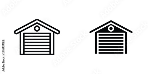 Garage icon concept. vector set. Eps10
