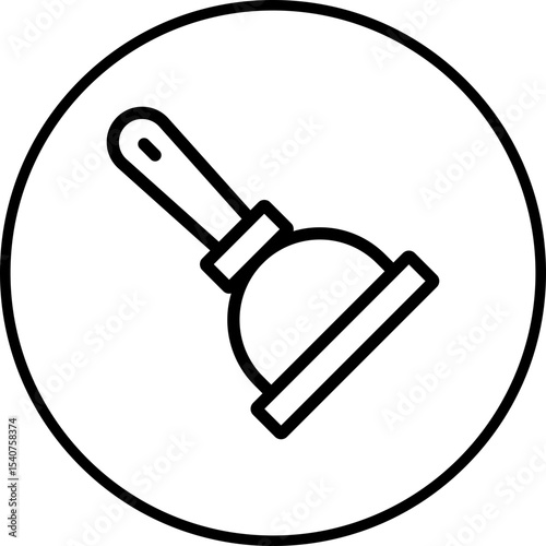 Plunger icon single icon vector illustration