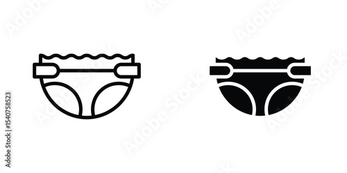 diaper icon concept. vector set. Eps10