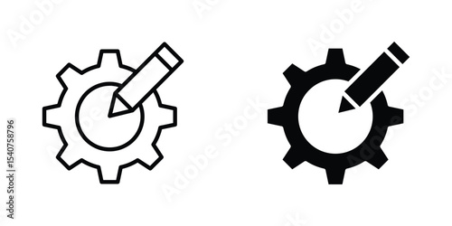 Customization icon concept. vector set. Eps10