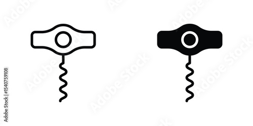 Corkscrew icon concept. vector set. Eps10