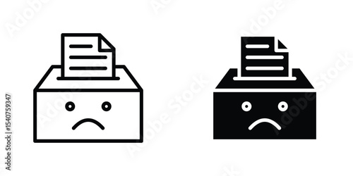 Complaint box icon concept. vector set. Eps10