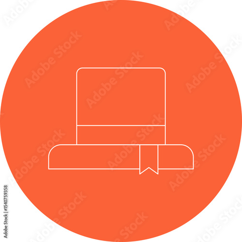 Magician cap icon single icon vector illustration