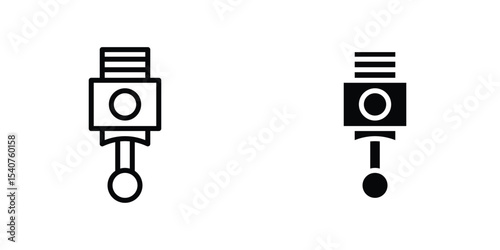 Car Piston icon concept. vector set. Eps10