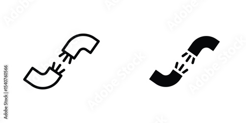 Broken Wire Icon icon concept. vector set. Eps10