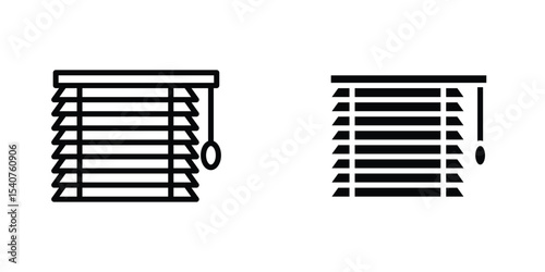 Blinds icon concept. vector set. Eps10
