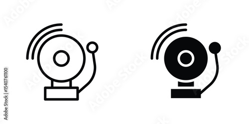 Bell school icon concept. vector set. Eps10