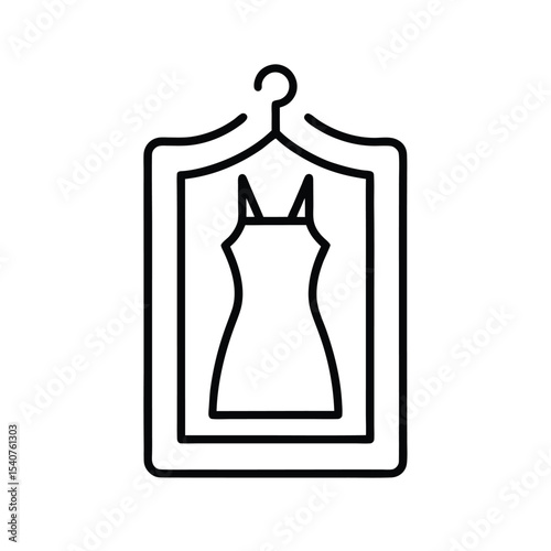 High quality dressing room icon stylish and modern vector graphic for fashion retail and interior design projects