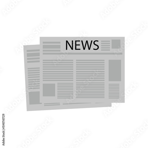 Newspaper icon flat. Vector Newspaper theme symbol. newspaper outline vector icon. 