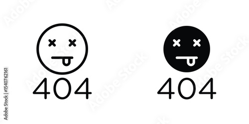 404 Error icon concept. vector set. Eps10