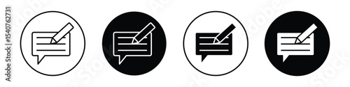 Write comment icon