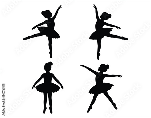 Elegant Ballerina Dance Silhouette