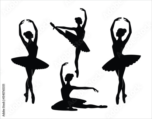 Flat Ballerina Silhouette Pack