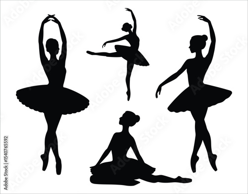 Little Girl Ballerina Silhouette