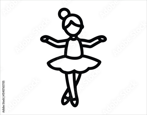 Minimal Ballet Silhouette Art