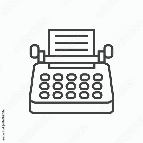 Typewriter icon