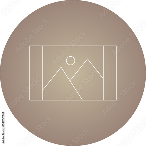 Picture icon single icon vector illustration