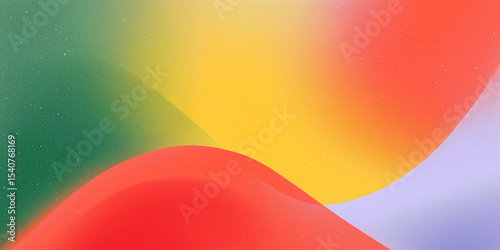 Colorful abstract background with flowing shapes and noise texture