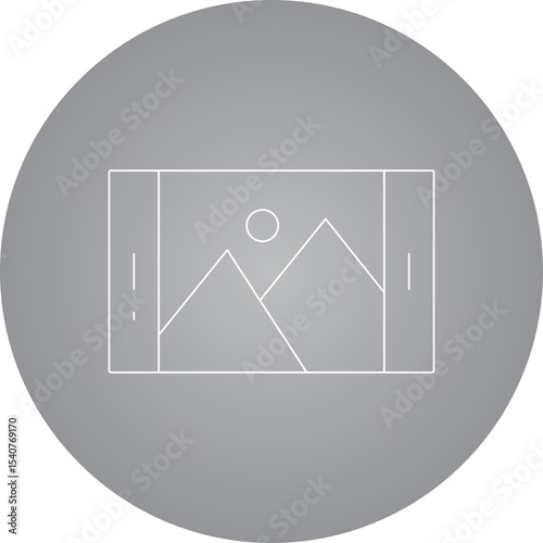 Picture icon single icon vector illustration