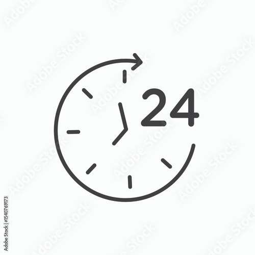 Time twenty four icon