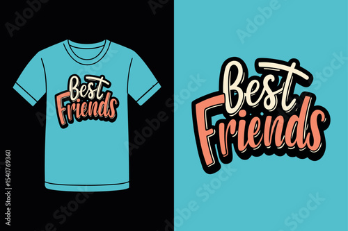 Cute Best Friends Saying T Shirt Design