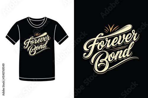 Heartfelt Forever Bond T Shirt Design