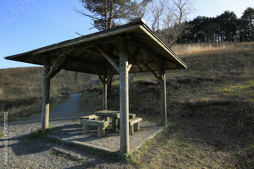 兵庫県神河町　砥峰高原　東屋展望台