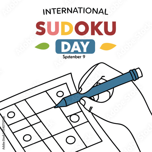International Sudoku Day September 9 Hand Solving Puzzle