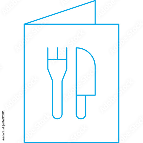 Menu book icon single icon vector illustration