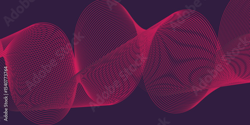 Artistic blend line of colors creating shape on curve wavy line dynamic overlapping modern abstract background, color line art smooth wave lines for modern design twisted curve blend effect texture.