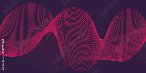 Artistic blend line of colors creating shape on curve wavy line dynamic overlapping modern abstract background, color line art smooth wave lines for modern design twisted curve blend effect texture.