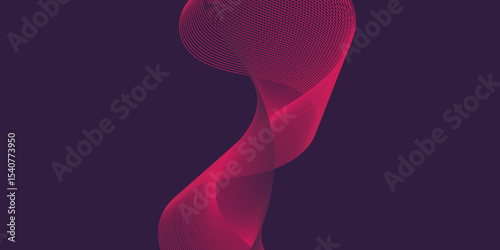 Artistic blend line of colors creating shape on curve wavy line dynamic overlapping modern abstract background, color line art smooth wave lines for modern design twisted curve blend effect texture.
