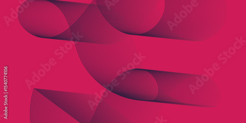 Artistic blend line of colors creating shape on curve wavy line dynamic overlapping modern abstract background, color line art smooth wave lines for modern design twisted curve blend effect texture.