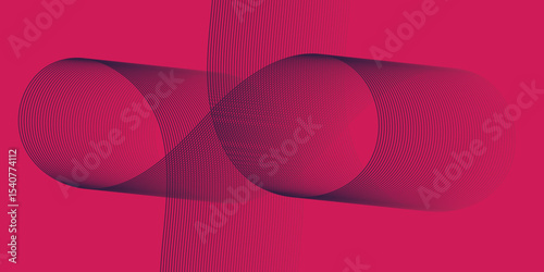 Artistic blend line of colors creating shape on curve wavy line dynamic overlapping modern abstract background, color line art smooth wave lines for modern design twisted curve blend effect texture.