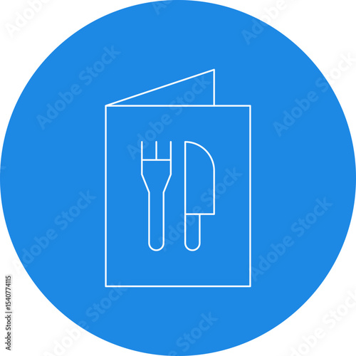 Menu book icon single icon vector illustration