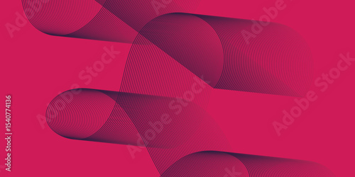 Artistic blend line of colors creating shape on curve wavy line dynamic overlapping modern abstract background, color line art smooth wave lines for modern design twisted curve blend effect texture.