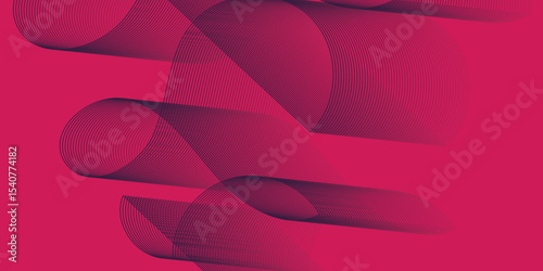 Artistic blend line of colors creating shape on curve wavy line dynamic overlapping modern abstract background, color line art smooth wave lines for modern design twisted curve blend effect texture.