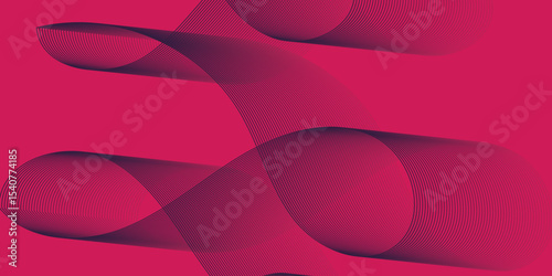 Artistic blend line of colors creating shape on curve wavy line dynamic overlapping modern abstract background, color line art smooth wave lines for modern design twisted curve blend effect texture.