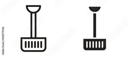 Snow shovel icon