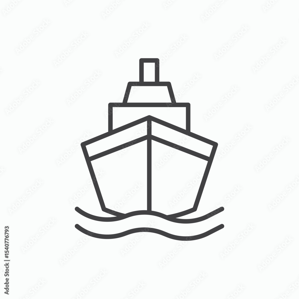 Obraz premium Ship icon