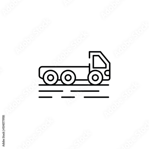 Truck icon design with white background stock illustration