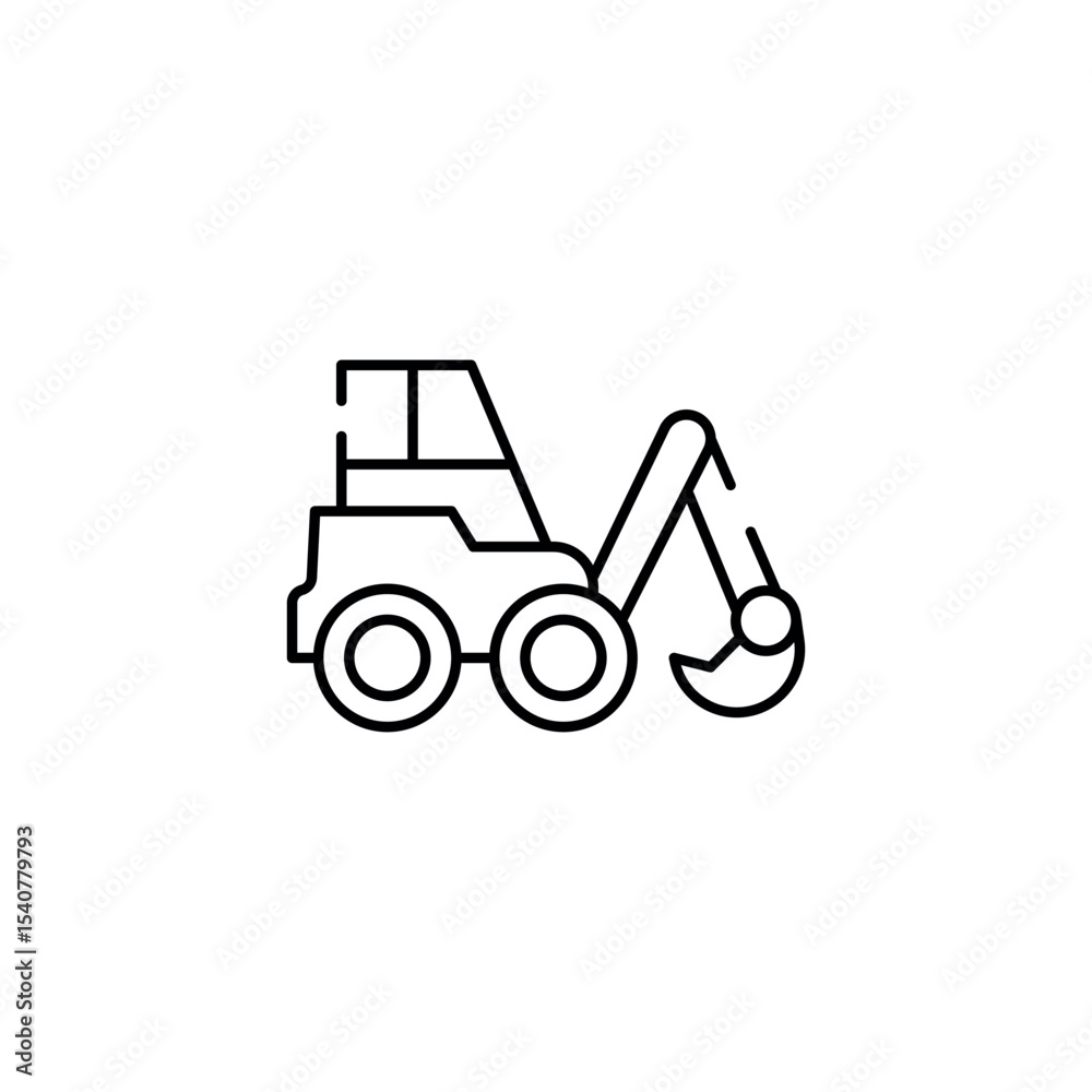 Fototapeta premium Loader icon design with white background stock illustration