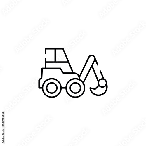 Loader icon design with white background stock illustration