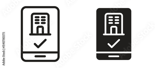 Reservation smartphone icon