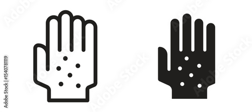 Rash hand icon