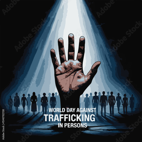 United for Freedom – World Day Against Trafficking in Persons Awareness Design