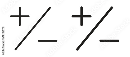 Plus minus icon